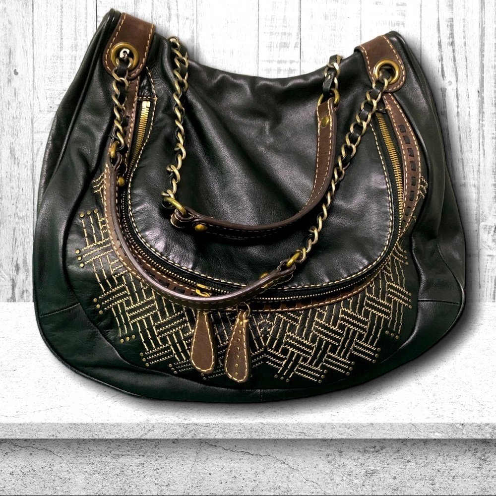 HOBO Leather Chain Strap Bag